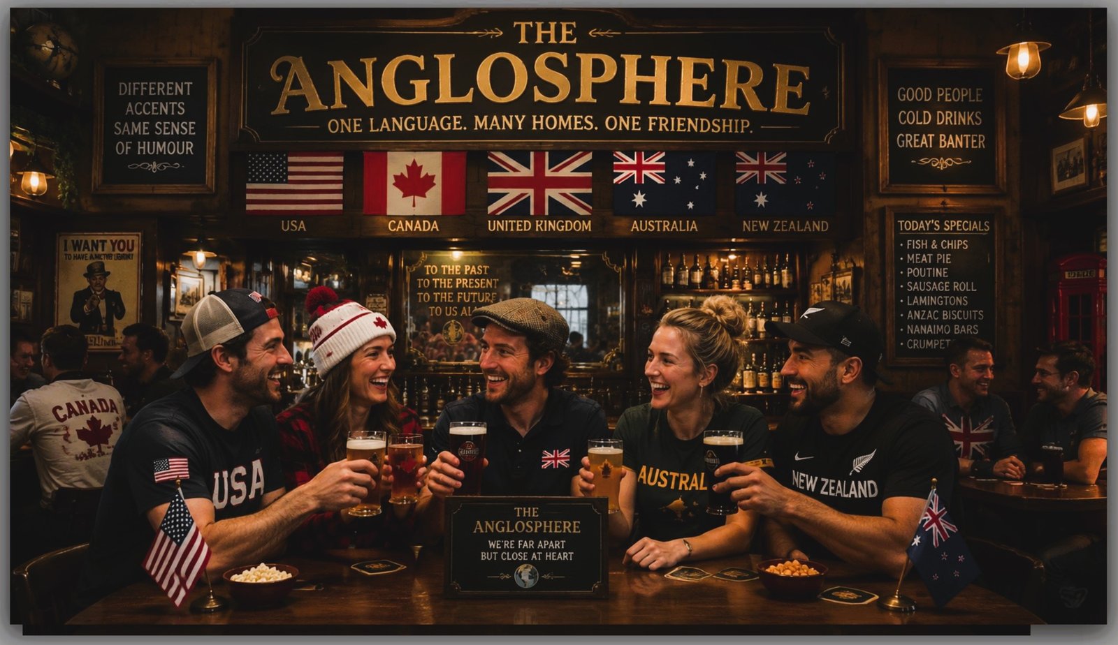 A bar called the Anglosphere.